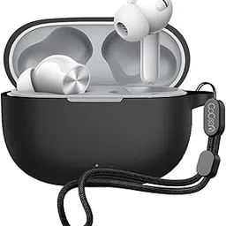 Cocoonkart Silicone Case Cover for Realme Buds T200 Lite | T200x (Earbuds Not Included) -Black-picture-21