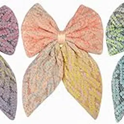 radhu & kabby Trendy Hair Bow Clip For Women/Girls | Comfortable Hair Accessories | Best Gift | Fancy & Stylish | Anti-Hair Breakage Hairclips | Multicolor | Same As Pic | 3 Pcs-picture-49