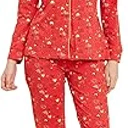 sweet dreams Women Printed Front Open Pyjama Set image 1