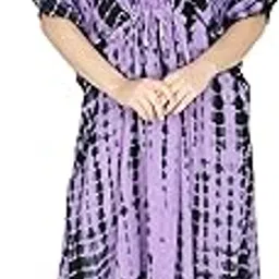 Women Fashion Rayon Long Cover Up Maxi Summer Dress Night Dress Kimono Style Kaftan Nightgown (Free Size)-image-13