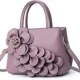 syga Women's Bag PU Leather Flower Handheld Shoulder Bag Cute Bag-picture-45