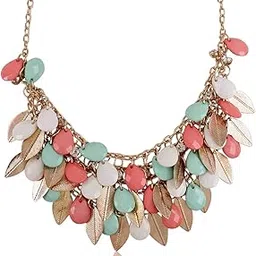 shining diva fashion Latest Stylish Multicolor Metal Choker Necklace for Women and Girls-picture-20