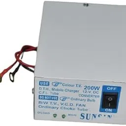 RASHRI ; One For All 200 watt 12v DC to AC converter for TV, LED, Fan, DTH with double socket output-image-10