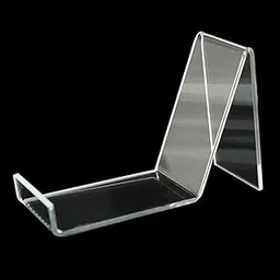 Porpoise Acrylic Shoe Stand for Shop 12 Piece | Mobile Display Stand for Shop Transparent | L Shape | Water Resistant | Showroom Display Stand (Pack of 12)-picture-43