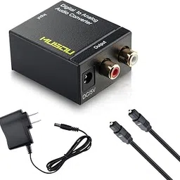 Musou Digital Optical Coax to Analog RCA Audio Converter Adapter with Fiber Cable-picture-11