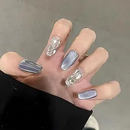 SOUL STRUCK Press On Nails | Luxury Drip |Reusable Nail Extension | Artificial False Nails Set | 24 Pcs Nails | Easy To Use | For Women image 1