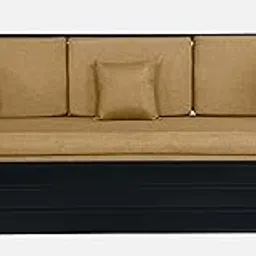Royal Interiors 3 Seater Metal Sofa Cum Bed with Hydraulic Storage | Sofa Set for Living Room, Bedroom, Guest Room| King Size Convertible Sofa Bed Comfortable Seating & Sleeping RI_Camel_King_D9-image-47