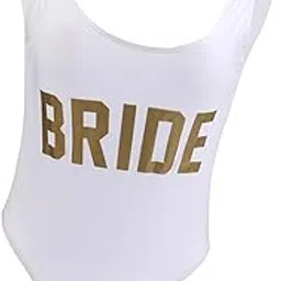club bollywood VELURA Bride Gold Letters Print Women Bodysuit Swimsuit Beachwear Monokini S|1 Piece Pear Suit (with Hat)|Swimwear| Womens Clothing-picture-38