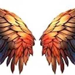 AH Decals Vinyl Multicolor Wings Sticker For Kids Room Home Wall Cafe & Restaurant Office Selfie Background Decoration, Self-Adhesive, Wall, 30 Cm, 90 Cms-picture-13