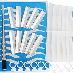 Permanent Makeup Eyebrow Tattoo Practice Skin Needle Pen Blade Ink Cup Kit B|Professional Complete Tattoo Kit & Supplies, Tattoo Ink Set with Accessories, Body Art Stencil Pack For All|-picture-21