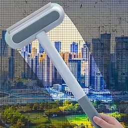 Window Screen Cleaning Brush- Magnetic Screen Door Mesh Brush, 4 in 1 Window Washer Squeegee Kit, Window Cleaner Squeegee, Window Track Or Seal Cleaning Tools (Blue)-picture-22