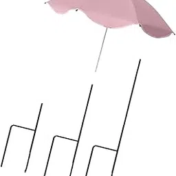 ATORSE Plant Umbrella Reusable with Ground Stake Sturdy for Garden Beds Shade Cloth Pink|Home & Garden|Yard, Garden & Outdoor Living|Garden Structures & Shade|Umbrellas-image-99