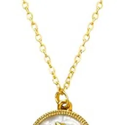 pradhan accessories Anti-Tarnish Gold Plated Zodiac Sign Necklace for Women, Stylish, Aesthetic Pendant Necklace for Gifting-picture-11