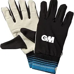 GM Chamois Padded with Lycra Back (Wristband) Leather Cricket Batting Inner Gloves for Mens, Size - Mens-image-70
