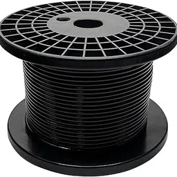 AWESOME Wire Rope, PU (Polyurethane) Coated Black 5 MM AND 6MM (6mm, 20 miter)-picture-40