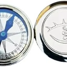 Brass Poem Compass Shiny Polished Finished with Leather Case, Best Compass for Hiking & Travelling, Best Gift for Your Loved One-picture-38