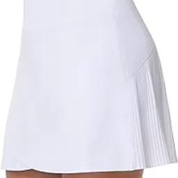 Women's High Waisted Tennis Skirts Crossover hemline Back Pleated Golf Skorts with Inner Shorts-image-9