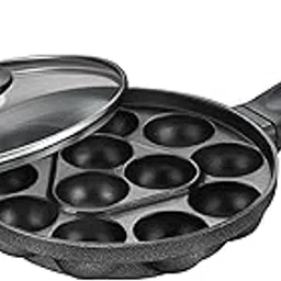 Prestige Omega Select Plus Non-Stick Paniyarakkal with lid (Appe Maker)|12 pits| 20cm|Residue Free Coating |Metal Spoon Friendly-picture-19