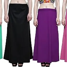 nikita Women's Cotton Saree Underskirt (Pack of 4)-picture-37