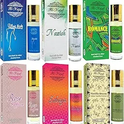 AL-NAJAF 8ML ROLLON ATTAR BLUE LADY | NAZISH | ROMANCE | ROSE SAFFRON | SABAYA | VANILLA BREEZ | COMBO OF 6-picture-14