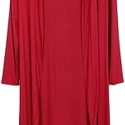 calandis CALANDIS™ Women's Solid Knit Open Front Long Sleeve Coat Cardigan Sweater Red S | Sweaters | Womens Clothing-picture-13