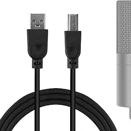GEEKRIA for Creators USB to USB-B Microphone Cable 8 ft / 250 CM, Compatible with FIFINE K670, K683A, T669, T732, K670B, K780A Mic Cord (Black)-picture-28