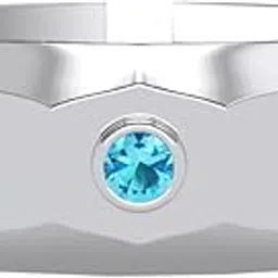 clara Pure 925 Sterling Silver Yannick Men Ring |Size Adjustable, Platinum Plated, Swiss Zirconia | Gift for Men & Boys-picture-14
