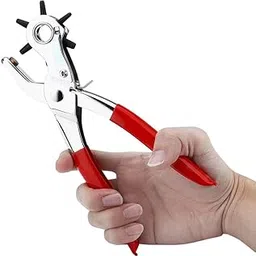 Household Belt Hole Puncher Tool for Leather Craft Belt Holes Punching Machine 3-in-1 Hand Pliers Leather Tools image 1