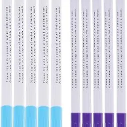 FABLOFT® 10 Pieces Water Erasable Pens Tailor Vanishing Marker Water Soluble Pen-image-53