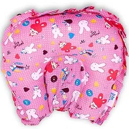 Rai Mustard Pillow for Baby Pillow 0 to 6 Months Soft Cotton Comfort Pillow Gentle Head Support for Infants Use Under Supervision Baby Pink image 1