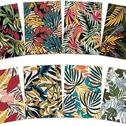 CrafTangles A4 Decoupage Paper Pack Combo - Bold Botanicals and Bold Botanicals Black (8 sheets)-image-23