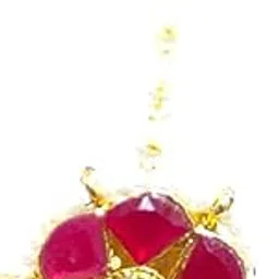 manihaari jewels Rajasthani/Rajputi Kundan Pearl Studded Borla Matha Patti Maang Tikka for Women & girls-picture-11