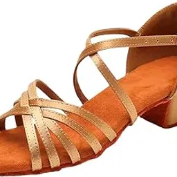 ikaanya Women Latin Dance Shoes Sandals for Salsa, Tango, Ballroom Performance or Practice-picture-36