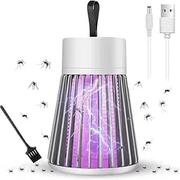 AAYAT Traders Mosquito Killer Lamp Portable USB Mosquito Killer Lamp with UV Light, Electric Insect Zapper, White-picture-49