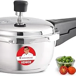 Wonderchef Venice Stainless-steel Pressure Cooker | 2L | Outer Lid | Triply Bottom | Safe Cooking | Compatible with Gas Stove, Induction, Ceramic, and Electric Stoves | ISI Certified | 5-Year Warranty-image-34