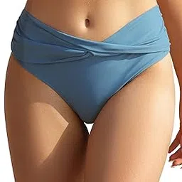 shekini Women's Ruffle Push Up Bikini High Waisted Bottoms Two Piece Swimsuits-picture-23