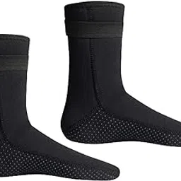 LOOM TREE 3mm Neoprene Diving Socks Adult Surfing Sock for Rafting Paddling Snorkeling Black XL 44 to 45 | Boots, Booties | Fins, Footwear & Gloves | Water Sports-picture-44