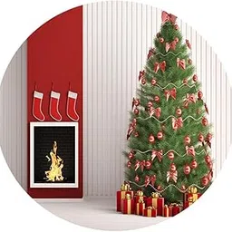 Jazzy Pearls® 48'' Round Table Cover Tablecloth Oil-Proof & Waterproof Christmas Tree|Home & Garden | Furniture | Slipcovers-image-29