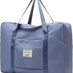 Sports Tote Bag Gym Bag with Large Capacity, Travel Duffel Bags, Lightweight Duffel Bags Foldable Multi-Functional Tote Bag (1, Light Blue)-image-4