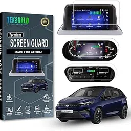 Tek Shield {3 COMBO PACK} Screen Guard Protector TATA ALTROZ Facelift 2025-Running || 7-inch INFOTAINMENT + AC Panel + 4 inch INSTRUMENT CLUSTER Protector || HD Clarity, Bubble Free, Unbreakable [Not a Tempered Glass] (3 Pack Combo)-picture-31