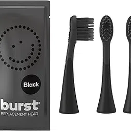 BURST Sonic Electric Toothbrush Replacement Heads, Charcoal Toothbrush Heads, 3pk, Black-picture-22