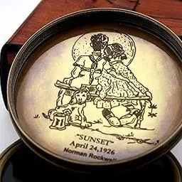 Delhi Arts Robert Browning Saying Engraved Compass Perfect Valentines Day gfit, Anniversary, Wedding, Love, Unusual, Collectible Nautical Compass-picture-28