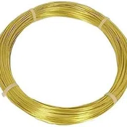 Golden Plated Brass Wire- 22 Gauge Jewelry Findings - Beading Wire Package Of 1 Roll Size 22 Gauge-picture-60