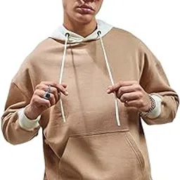 Men's Fleece Oversized Fit Hoodies | Bewakoof Heavy Duty® 1.0 | Hoodie for Men Winter Wear-picture-44