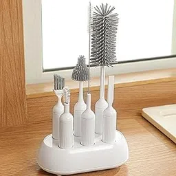 Bottle Brush Set Baby Travel Essentials with Drying Rack for Indoor Shopping-picture-10