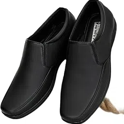 Men’s Faux Leather Formal Shoes | Stylish Slip-On Office Wear Shoes for Men | Comfortable Lightweight Business Footwear | Synthetic Leather Dress Shoe for Parties & Daily Use-image-68