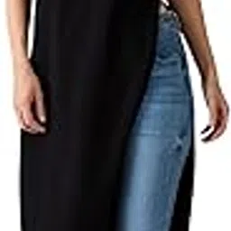 sassafras Black High-Neck High Slit Sweater-picture-26