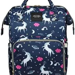 Unicorn Print Diaper Bagpack-image-30