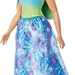 Barbie Royal Doll with Pink and Blonde Fantasy Hair, Colorful Accessories, Pink Ombre Bodice and Butterfly-Print Skirt-picture-35