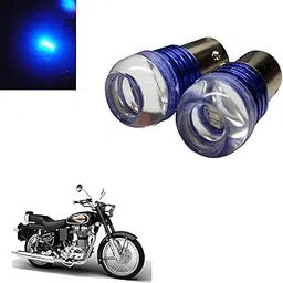 Vagary 2pcs Back Light, Brake Light, Tail Light led Parking light for Royal Enfield Bullet 500 (Blue)-image-0